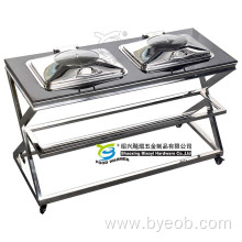 Buffet Chafer with Chafing Dish Table